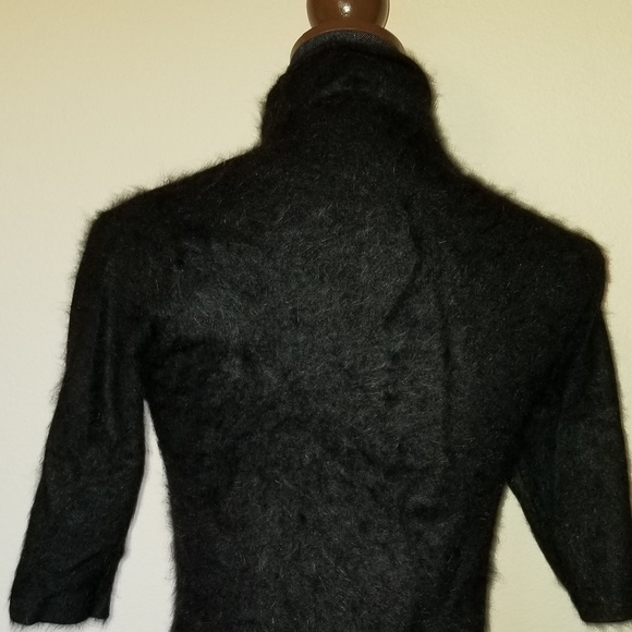 #181, N W/O T, size S, Classiques Entier, angora blend turtleneck short sleeve - Picture 10 of 13